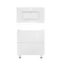 Комплект Qtap тумба підлогова Tern 800х725х437 мм White + раковина урізна Albatross 9H QT71TE44094