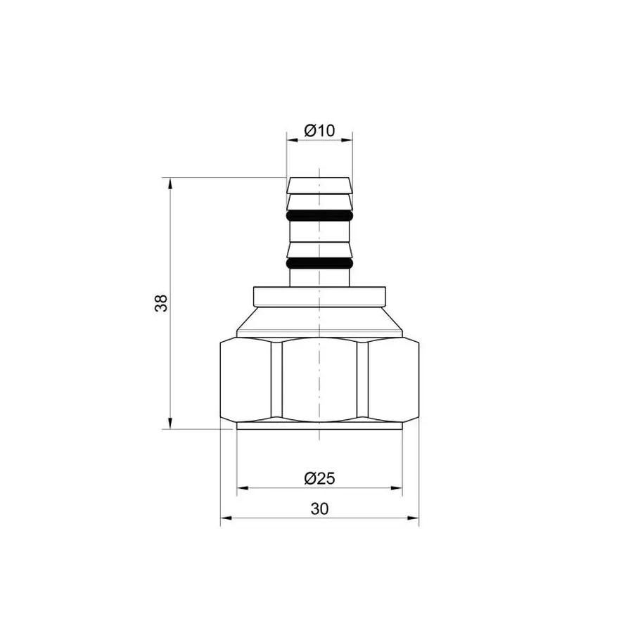 Наконечник Icma 16 мм 24х1,5 №100