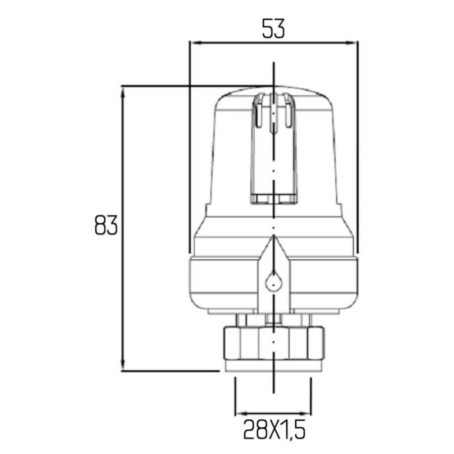 Термоголовка Icma 28х1,5 №986