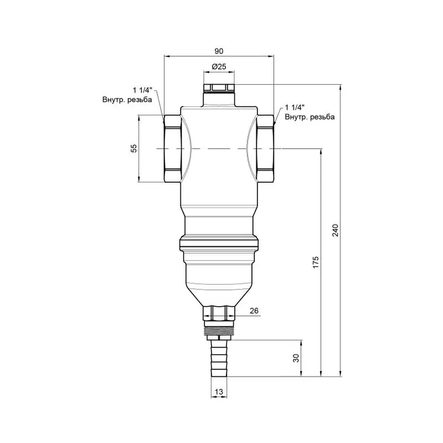Самопромивний фільтр Icma 1" 1/4 №745