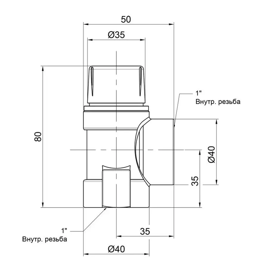 Запобіжний клапан Icma 1" ВР 3 бар №241