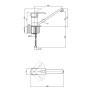 Кухонний змішувач сталевий GF (CRM)S-03-002