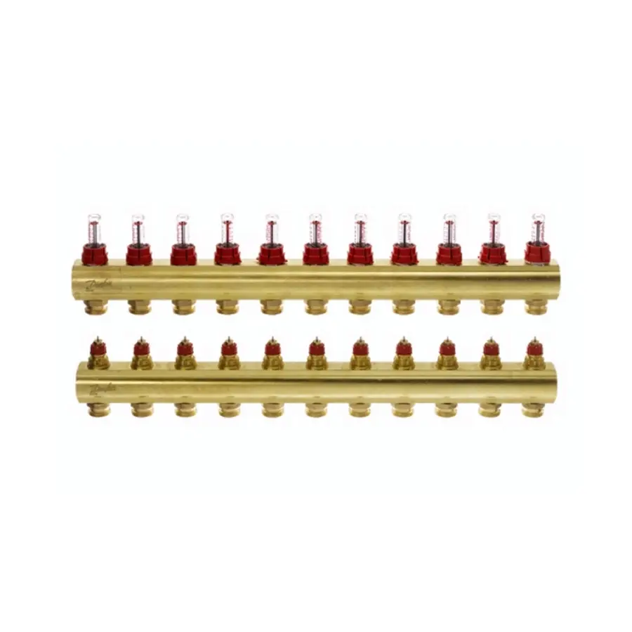 Колектор з витратомірами Danfoss FHF на 11 виходів (088U0531)