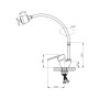Змішувач для кухні з рефлекторним виливом GF (CRM)S-04-008-1 EF