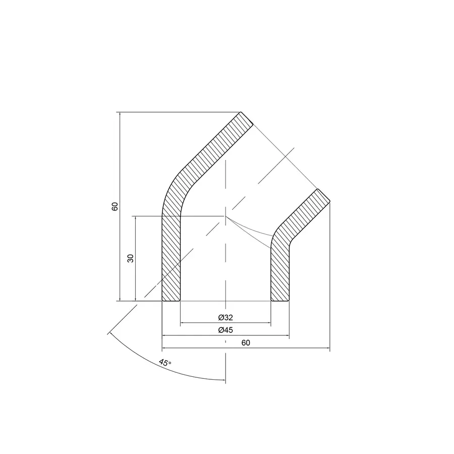 Уголок PPR Thermo Alliance 32, 45 °