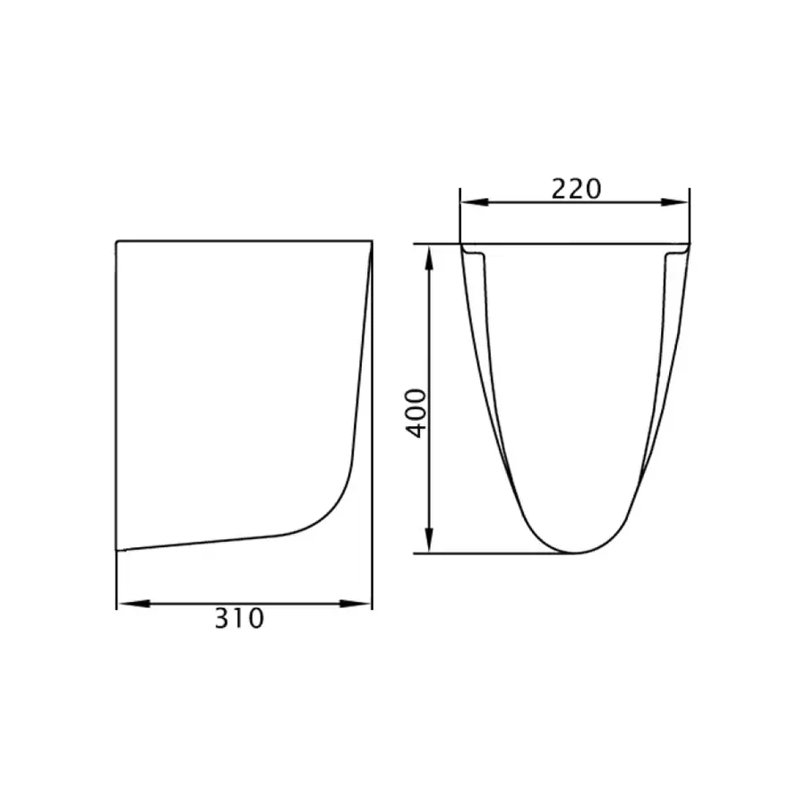 Напівп'єдестал Azzurra Clas+ CLP300B1SOSP