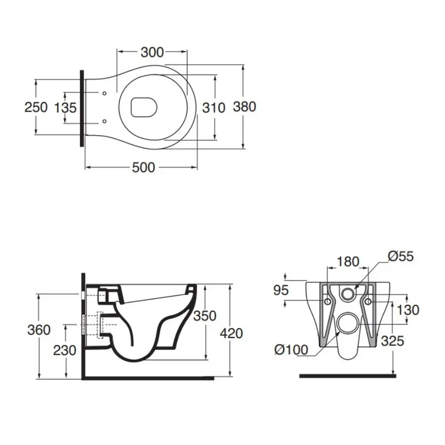 Унитаз подвесной Azzurra Vera VER100B1SOSK