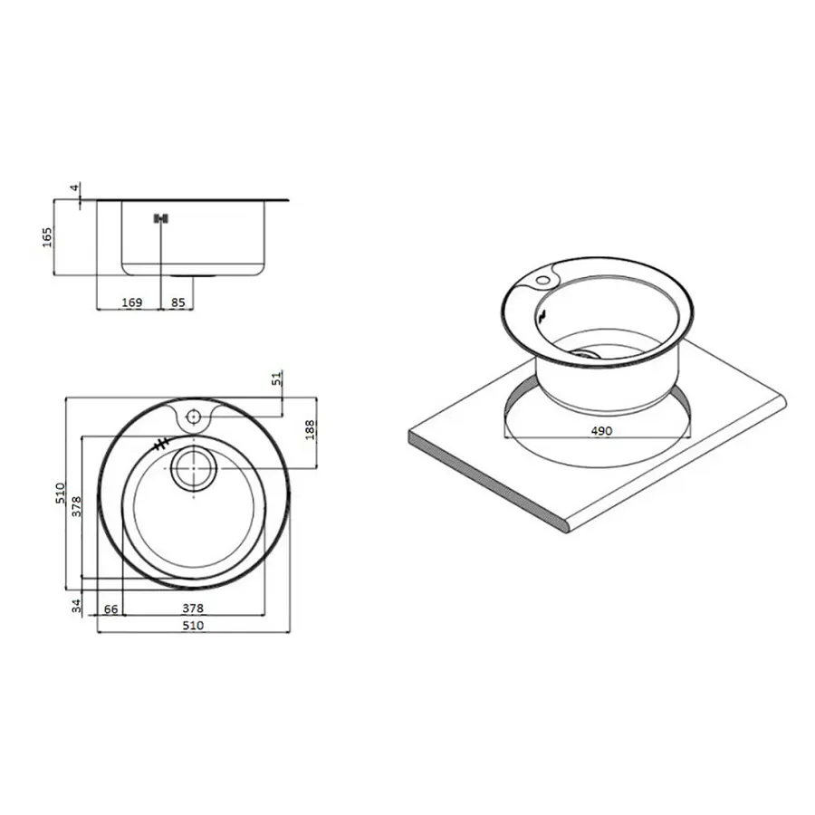 Кухонна мийка Apell Circum CIVIFRIAC Satin