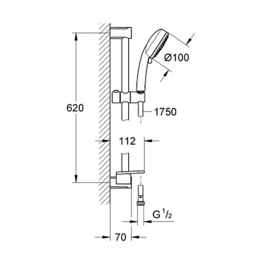 Душевой гарнитур Grohe New Tempesta Cosmopolitan 100 27929002