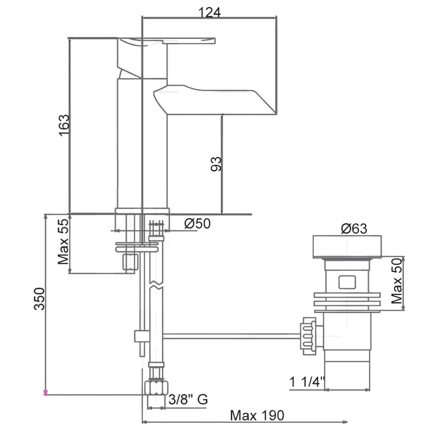 Смеситель для раковины Bianchi Heaven LVBHEV2002IMCRM