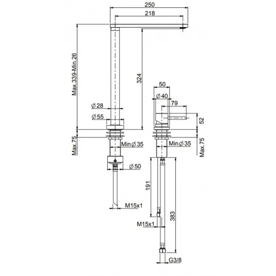 Мийка кухонна Apell Regola Polish RE601IKITW + змішувач Telescopic APF1260CR
