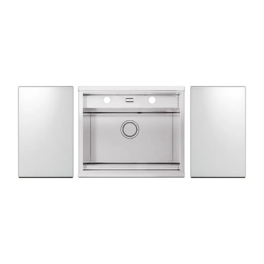 Мийка кухонна Apell Regola Polish RE601IKITW + змішувач Telescopic APF1260CR