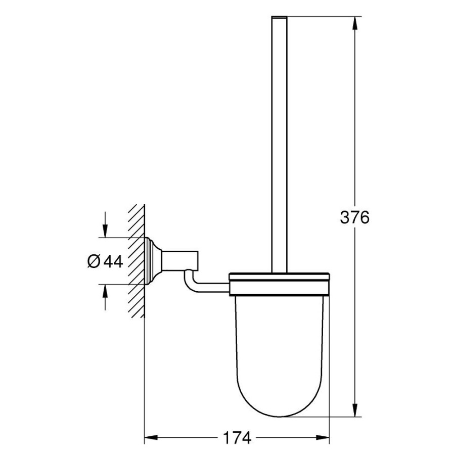 Йоржик для унітаза Grohe Essentials Authentic 40658001