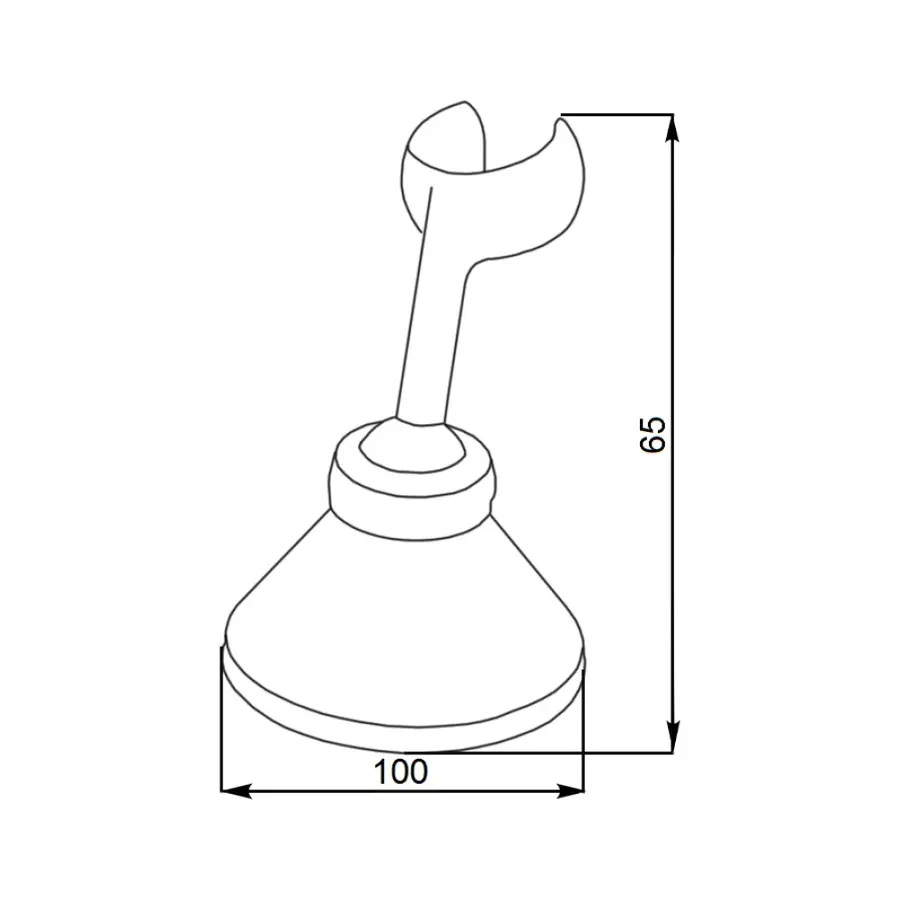 Кронштейн для ручного душа Lidz (CRM) 49 00 111 00