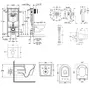 Комплект інсталяція Grohe Rapid SL 38722001 + унітаз з сидінням Qtap Jay QT07335176W + набір для гігієнічного душу зі змішувачем Grohe BauClassic 111048