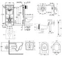 Комплект інсталяція Grohe Rapid SL 38772001 + унітаз з сидінням Qtap Swan QT16335178W + набір для гігієнічного душу зі змішувачем Grohe BauLoop 111042