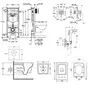 Комплект інсталяція Grohe Rapid SL 38772001 + унітаз з сидінням Qtap Crow QT05335170W + набір для гігієнічного душу зі змішувачем Grohe BauClassic 2904800S