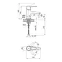 Змішувач для раковини Lidz (CRM) 14 47 001F