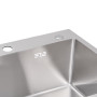 Кухонна мийка Lidz H5050 3.0/1.0 мм Brush (LIDZH5050BRU3010)