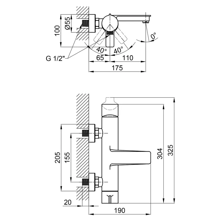 Смеситель для ванны Qtap Zdenek 3032102GC