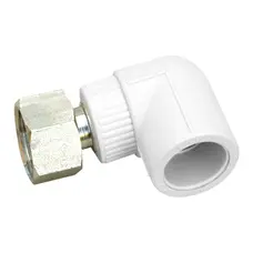 Кутик PPR Blue Ocean "Білий" з накидною гайкою 20х1/2", 90° ВР