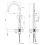 Змішувач для кухні Qtap Kuchyne 90X102UC