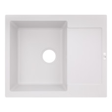 Кухонна гранітна мийка Lidz 625x500/200 WHI-01 (LIDZWHI01625500200)