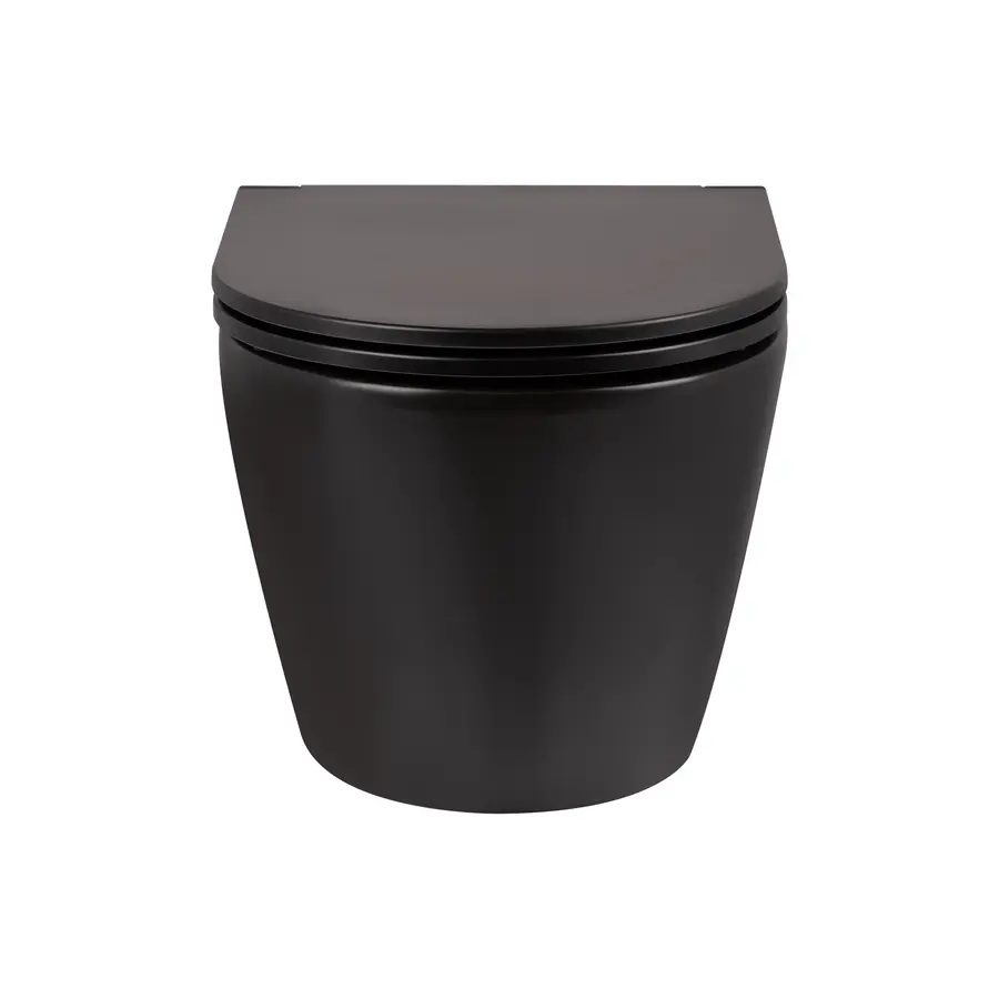 Унітаз підвісний Qtap Robin безобідковий з сидінням Soft-close QT1333046ERMB