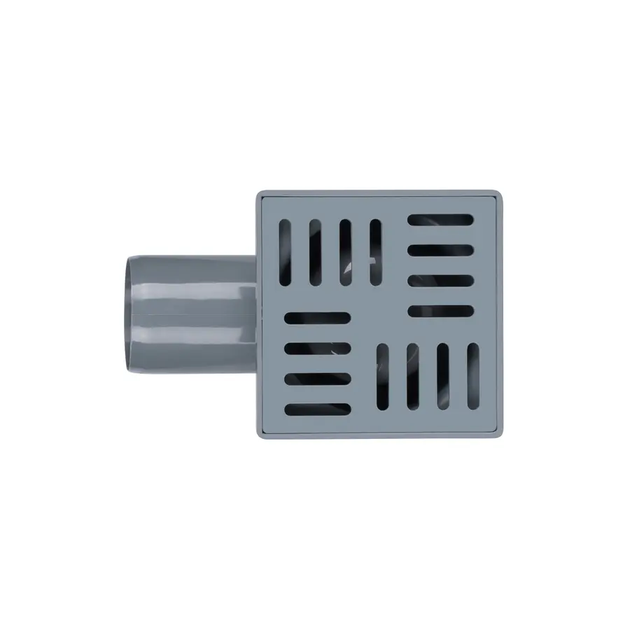 Трап Lidz (WHI) 60 07 T003 00 горизонтальний з пластиковою решіткою 100х100