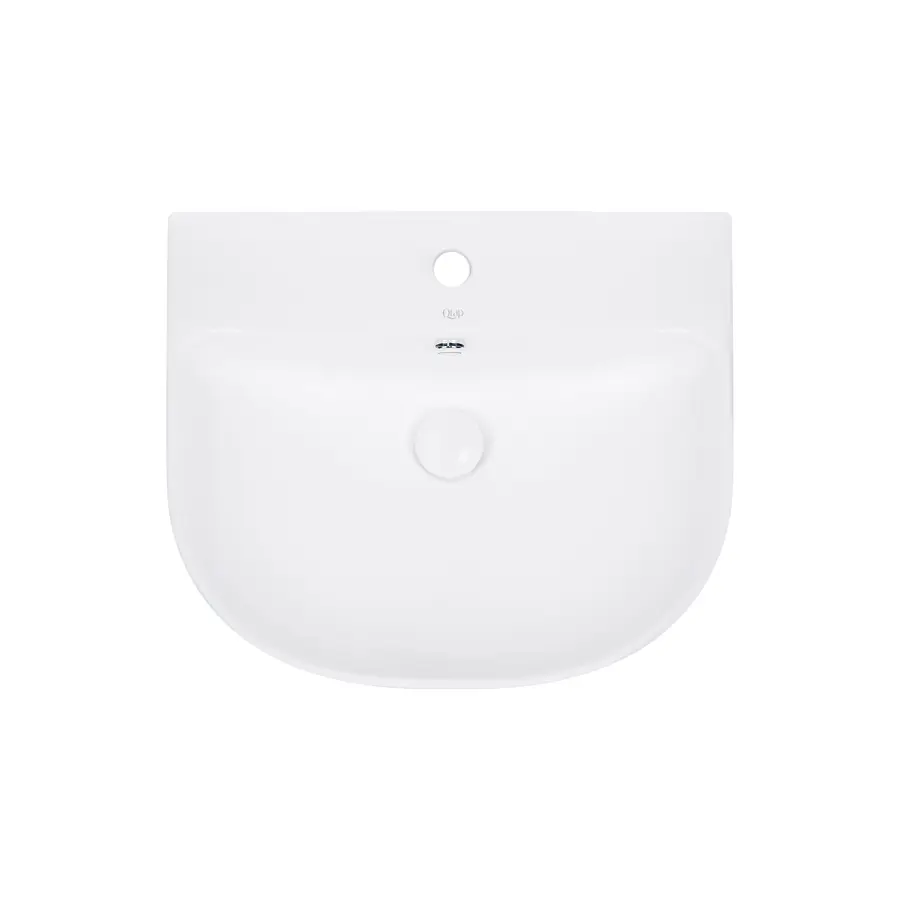 Раковина подвесная моноблок Qtap Leo 540х450х430 White с донным клапаном QT111101GW