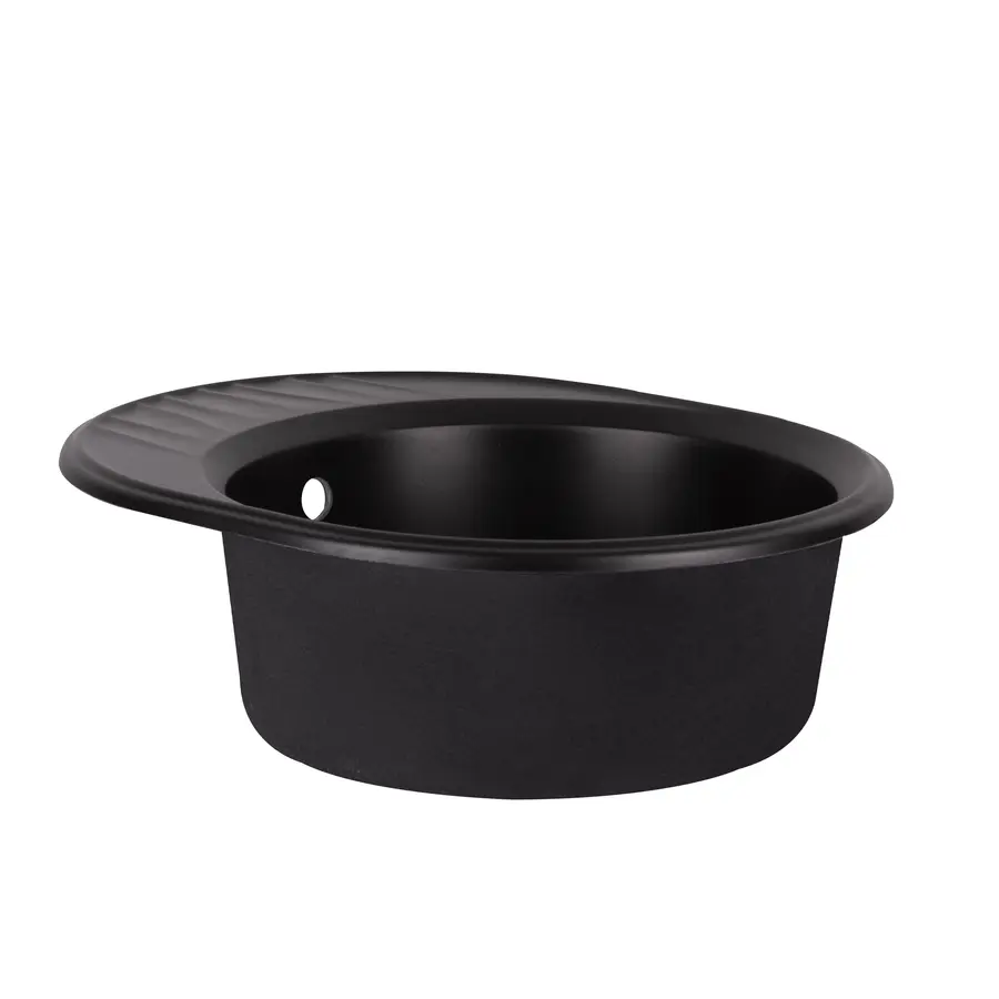 Кухонна гранітна мийка Qtap CS 6151 Black (QT6151BLA404)