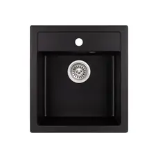 Кухонна гранітна мийка Qtap CS 5046 Black (QT5046BLA404)
