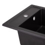 Кухонна гранітна мийка Qtap CS 5046 Black (QT5046BLA404)