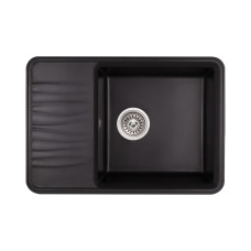Кухонна гранітна мийка Qtap CS 7440 Black (QT7440BLA404)