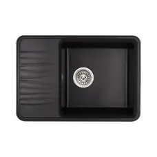 Кухонна гранітна мийка Qtap CS 7440 Black (QT7440BLA404)