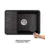 Кухонна гранітна мийка Qtap CS 7440 Black (QT7440BLA404)