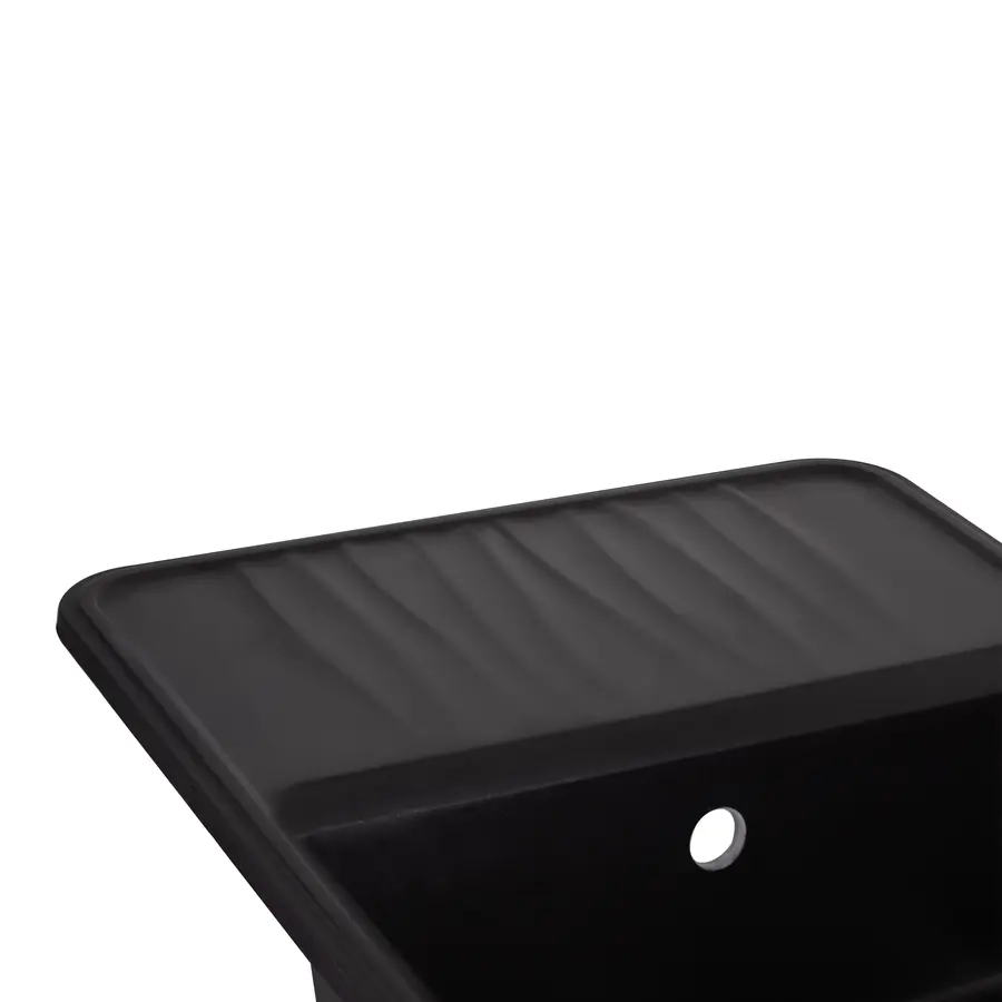 Кухонна гранітна мийка Qtap CS 7440 Black (QT7440BLA404)