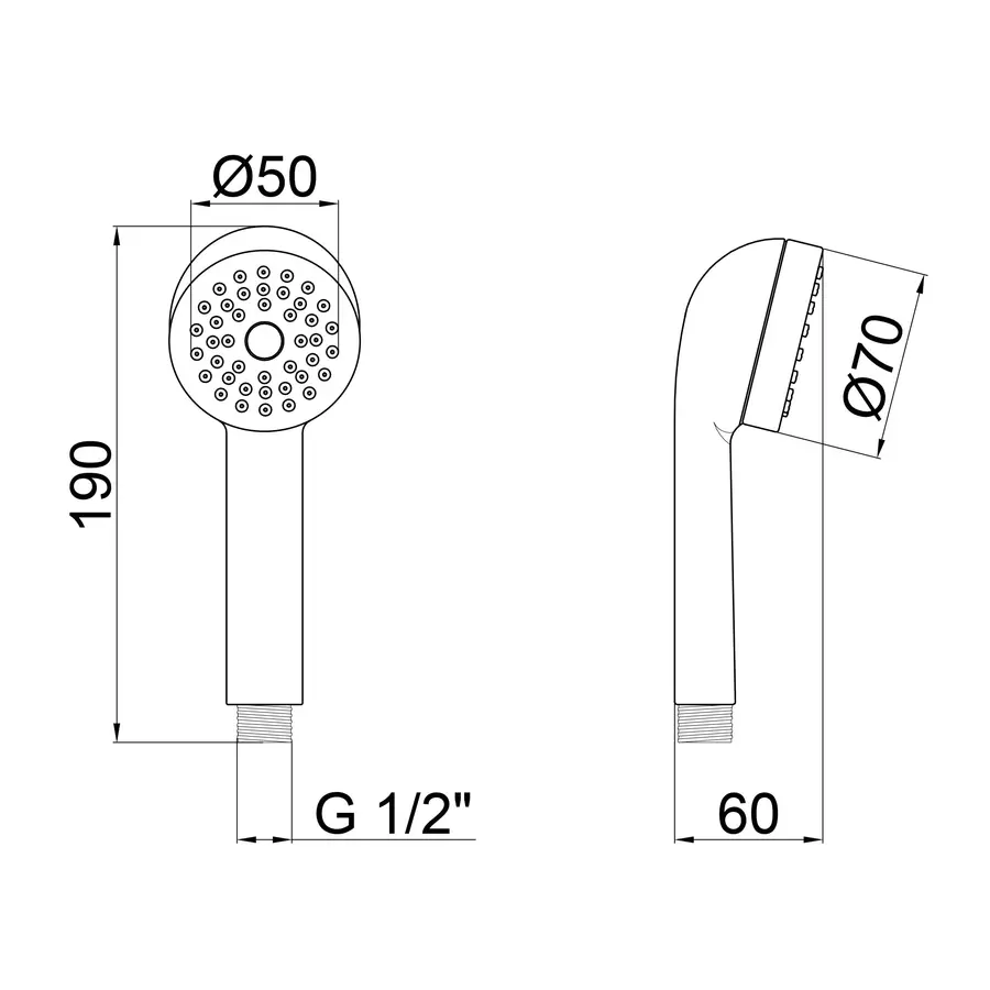 Лійка для ручного душу Qtap 03