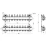 Колектор Icma 1" 11 виходів, без витратоміра №K005