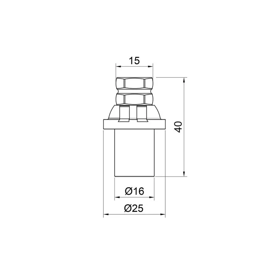 Заглушка прес Icma 16х2 №417