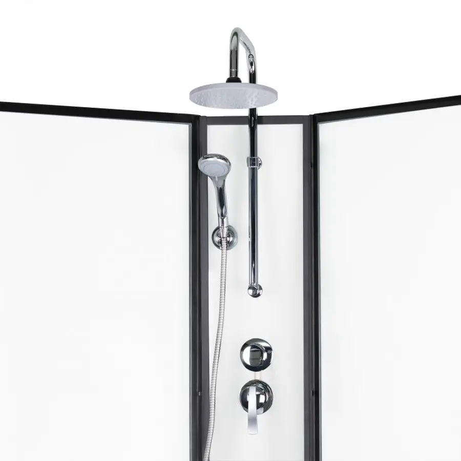 Душовий бокс Lidz Majatek SB90x90.BLA.LOW.TR, скло прозоре 5 мм