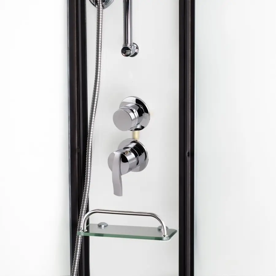 Душовий бокс Lidz Majatek SB90x90.BLA.LOW.TR, скло прозоре 5 мм