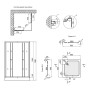 Душова кабіна Lidz Wawel SC90x90.SAT.LOW.TR, скло прозоре 4 мм