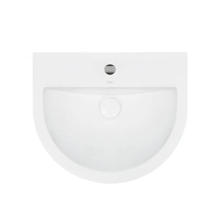 Раковина підвісна моноблок Qtap Swan 521х435х385 White з донним клапаном QT1611005GW