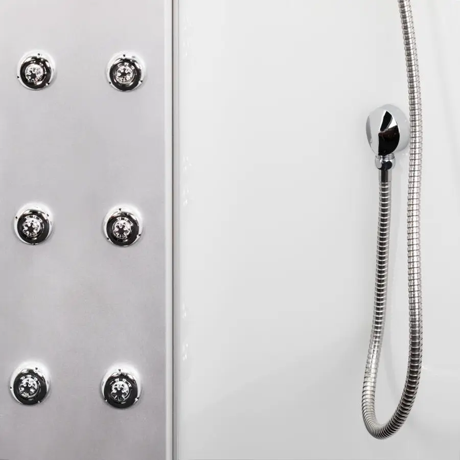 Гідромасажний бокс Lidz Tani SBM100x100.SAT.HIGH.FB, скло Fabric 4 мм