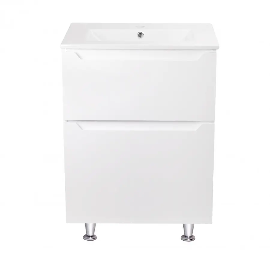 Комплект Qtap Scorpio 605х825х460 White тумба підлогова + раковина урізна QT1471TNВ6013060CW