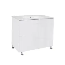 Комплект Qtap Tern 800х725х437 White тумба підлогова + раковина урізна QT1771TNL8013080CW