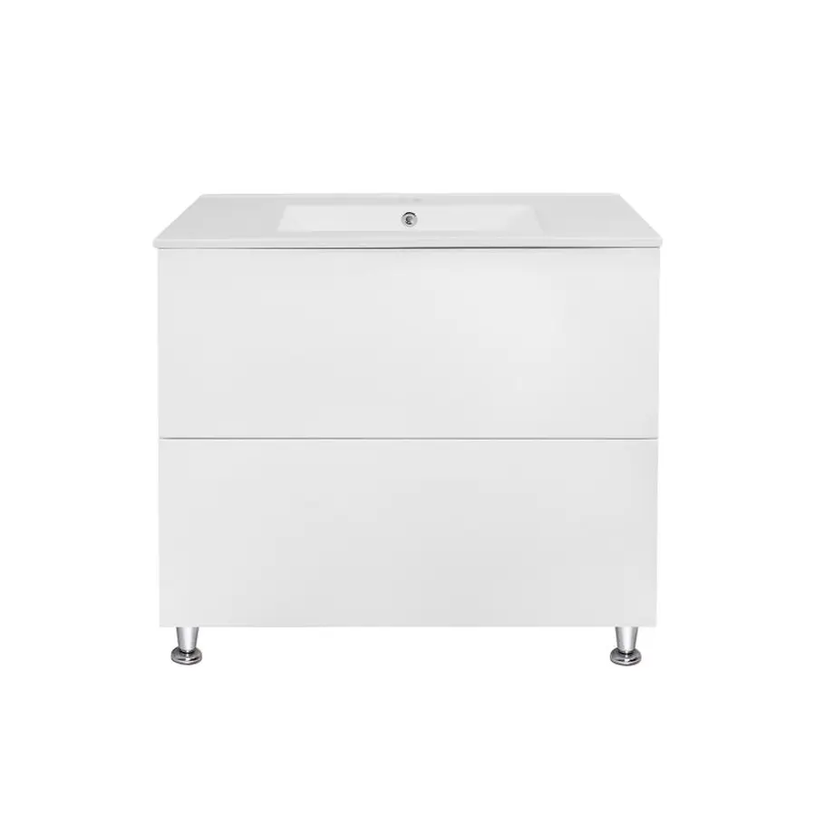 Комплект Qtap Tern 800х725х437 White тумба підлогова + раковина урізна QT1771TNL8013080CW