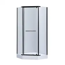 Душова кабіна Lidz Dozorca SC90x90.BLA.LOW.TR, скло прозоре 6 мм