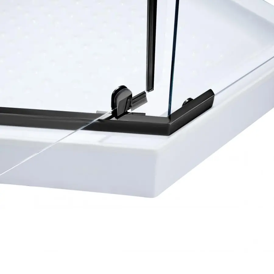 Душова кабіна Lidz Dozorca SC90x90.BLA.LOW.TR, скло прозоре 6 мм